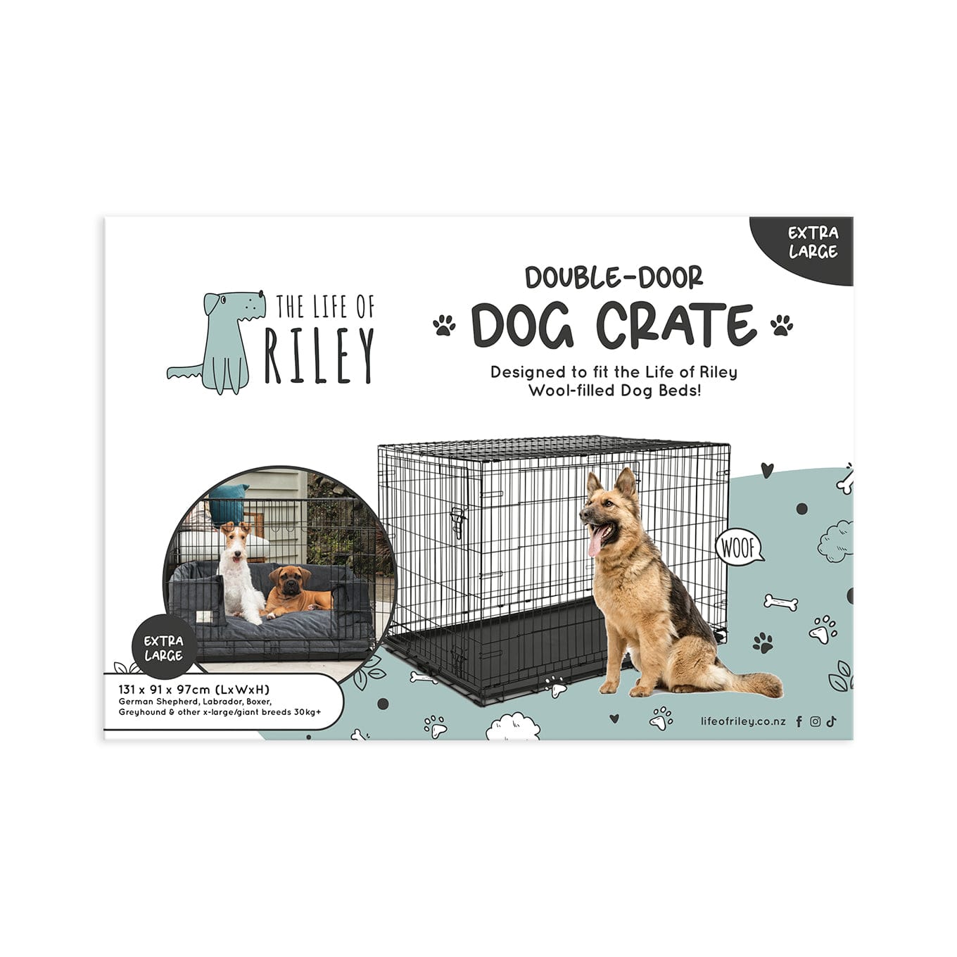 Premium Dog Crate The Life of Riley  The Life of Riley
